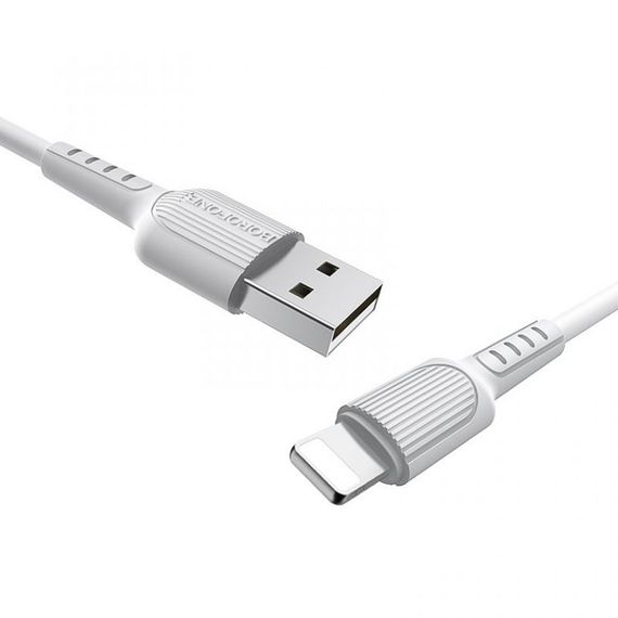 Дата кабель Borofone BX16 USB to Lightning (1m) Білий | Зображення 2