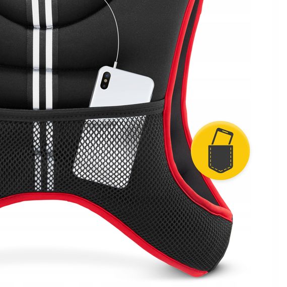 Жилет-обтяжувач для тренувань 4FIZJO 10 кг Black/Red (P-5905973402163) | Зображення 6