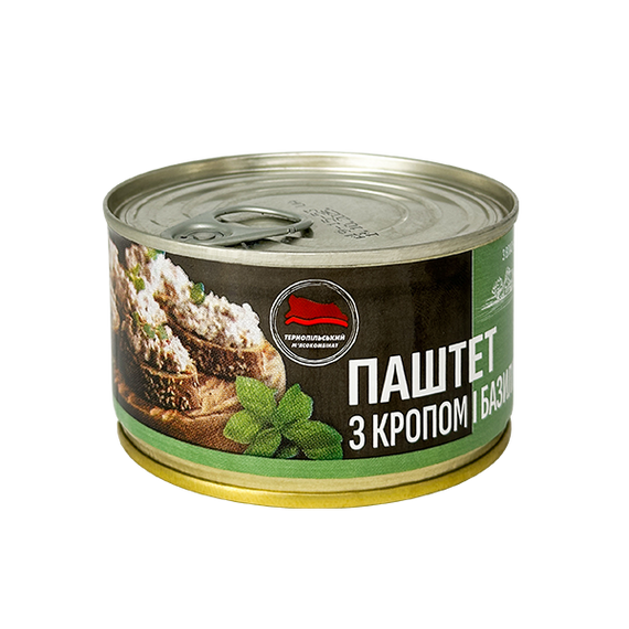 Паштет с укропом и базиликом Тернопольский мясокомбинат 225 г