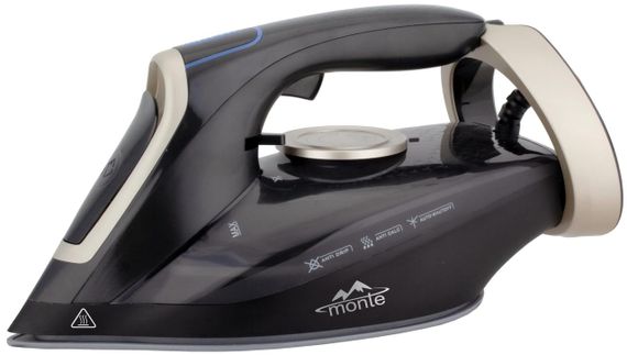 Утюг Monte MT-1518, 3000 Вт, с керамической подошвой и функцией подачи пара