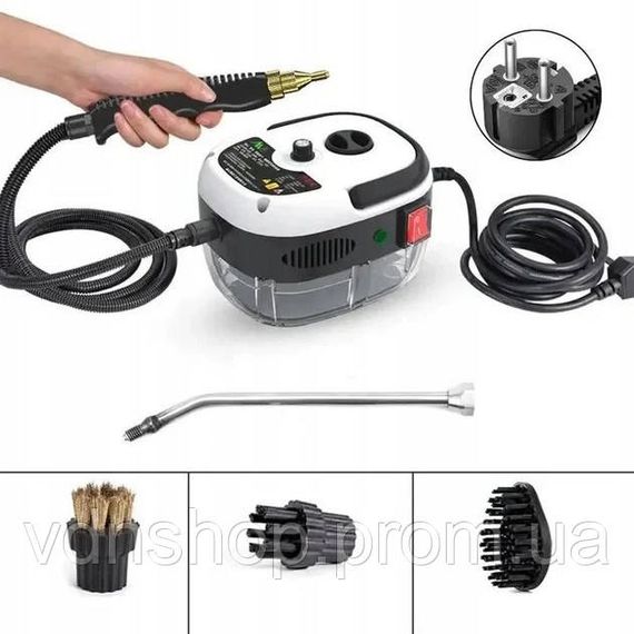 Универсальный пароочиститель Domotec MS-5354 2500Вт с насадками 1.2 л для ухода за домом 3 бар XB-90 | Зображення 4