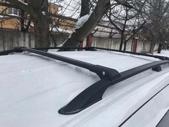 Багажник (поперечини) на звичайні рейлінги під ключ WingBar V1 (2 шт) до 110 см, Сірі для Volkswagen T7 | Зображення 7