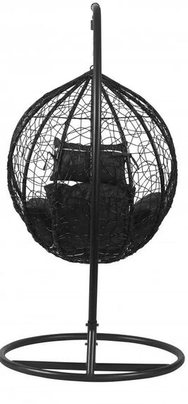 Підвісне крісло-гойдалка кокон Bonro Бонро 329S (чорно-сіре) (46000009) | Зображення 2