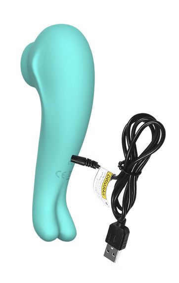 Вакуумний стимулятор клітора Suction Bunny колір бірюзовий Sex Aura | Зображення 3
