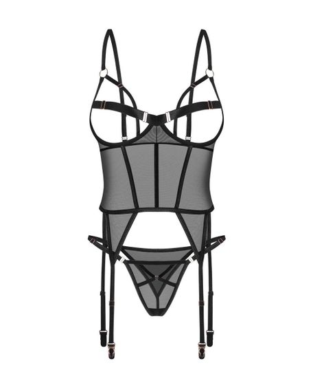 Корсет Obsessive Euridia corset & tanga XL/2XL Sex Aura | Зображення 3