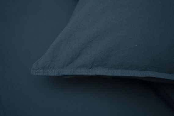 Комплект постільної білизни SoundSleep Stonewash Adriatic Dark Blue Полуторний 160х220 см синій (92669536) | Зображення 2