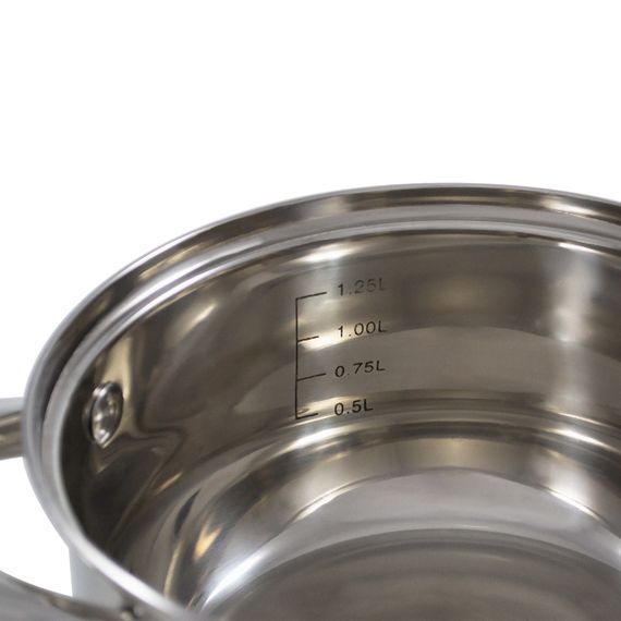 Каструля Krauff Steil 26-238-073, 1.7 л, 16 см, з нержавіючої сталі з кришкою, для всіх типів плит | Зображення 3