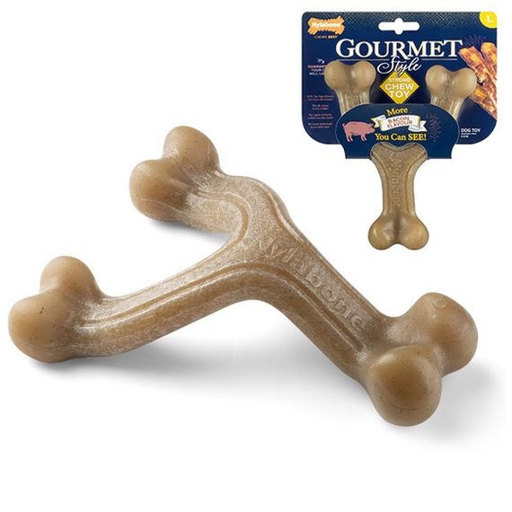 Игрушка для собак Nylabone Gourmet Wishbone Bacon, 15.5 см