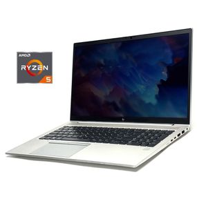 Ультрабук Б-клас HP EliteBook 855 G8 / 15.6" (1920x1080) IPS Touch / AMD Ryzen 5 Pro 5650U (6 (12) ядер по 2.3 - 4.2 GHz) / 8 GB DDR4 / 256 GB SSD / AMD Radeon RX Vega 7 Graphics / WebCam / Win 10 Pro б/в