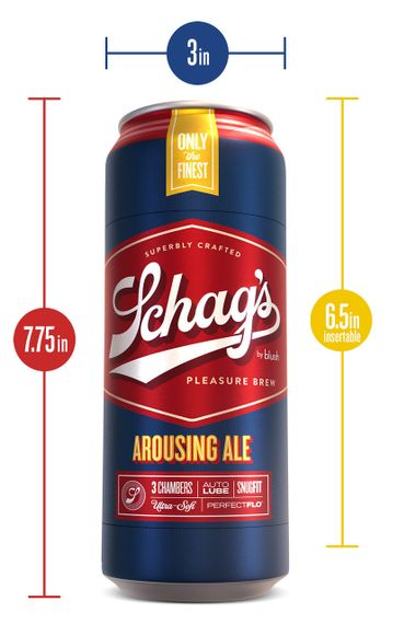 Самозмащувальний мастурбатор SCHAG'S AROUSING ALE FROSTED Sex Aura | Зображення 2