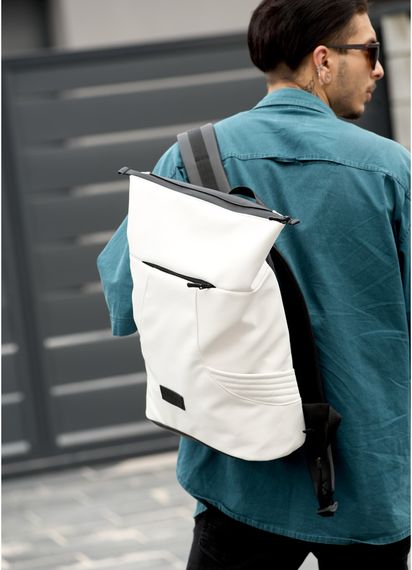 Чоловічий рюкзак Sambag RollTop X білий 41 х 27 х 18 см (24320008m) | Зображення 8