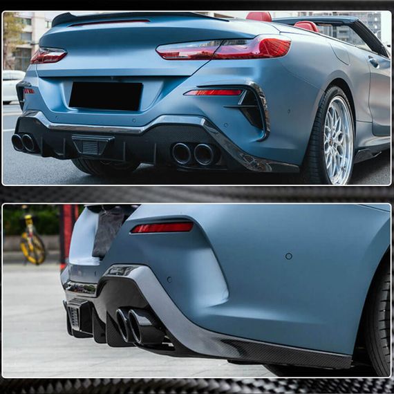 Дифузор заднього бампера V1 (для G14/G15 M-Sport, Карбон) для BMW 8 cерія G14/G15/G16 2018- рр | Зображення 2