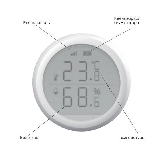 ZigBee Беспроводной датчик температуры и влажности ZB-ZTH | Зображення 3