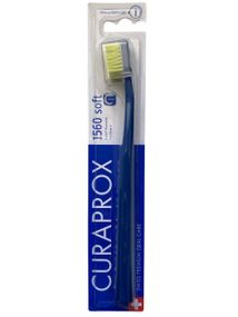 Зубна щітка Curaprox CS 1560 "Soft", d 0,15 мм. Темно-синій з салатовим (DBLG)