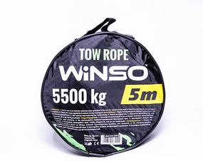 Трос буксирувальний Winso 5,5т 5м сумочка 135550