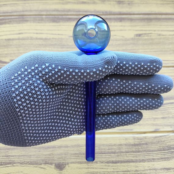 Стеклянная трубка Biglass Long Oil Blue | Зображення 2