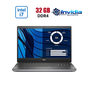 Робоча станція Dell Precision 7550 / 15.6" (1920x1080) IPS / Intel Core i7-10850H (6 (12) ядра по 2.7 - 4.9 GHz) / 32 GB DDR4 / 512 GB SSD / nVidia Quadro RTX 3000, 6 GB GDDR6, 192-bit / WebCam б/в