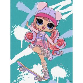 Картина за номерами "Tweens LOL Skate Dance Ali Dance" KHO1208, 30х40 см