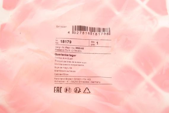 Сайлентблок важеля переднього знизу ззаду Citroen Berlingo Peugeot Partner 08- 18179 | Зображення 4