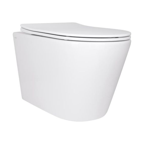 Унитаз подвесной Qtap Scorpio безободковый Ultra Quiet c сиденьем Soft-close QT14332380AW