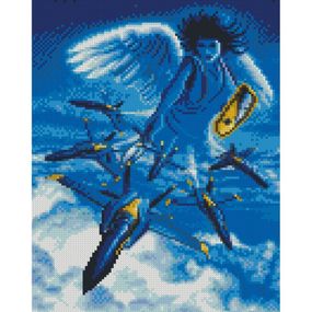 Алмазная мозаика "Ангел-хранитель Украины" HX487 30х40 см