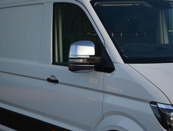 Накладки на дзеркала OmsaLine (4 частини, ABS) для Volkswagen Crafter 2017-2024 рр | Зображення 1