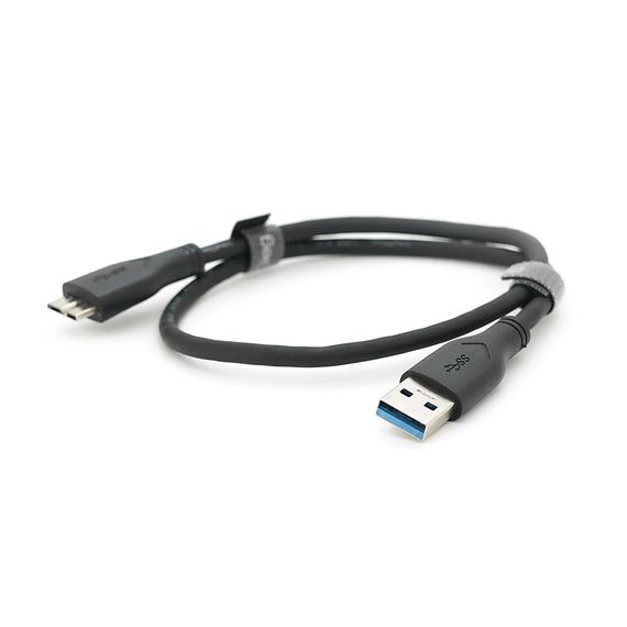 Кабель VEGGIEG V-U318, Usb 3.0 AM to Micro-B Black 0.5m, для жорстких дисків | Зображення 1