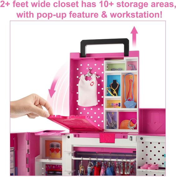Ігровий набір Барбі Двоповерхова шафа Мрії для ляльки Mattel Barbie Dream Closet Playset | Зображення 6