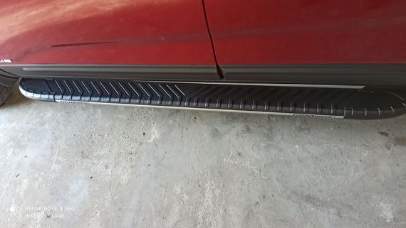 Бокові пороги Bosphorus Grey (2 шт., алюміній) 2010-2013 для Kia Sorento XM рр | Зображення 2