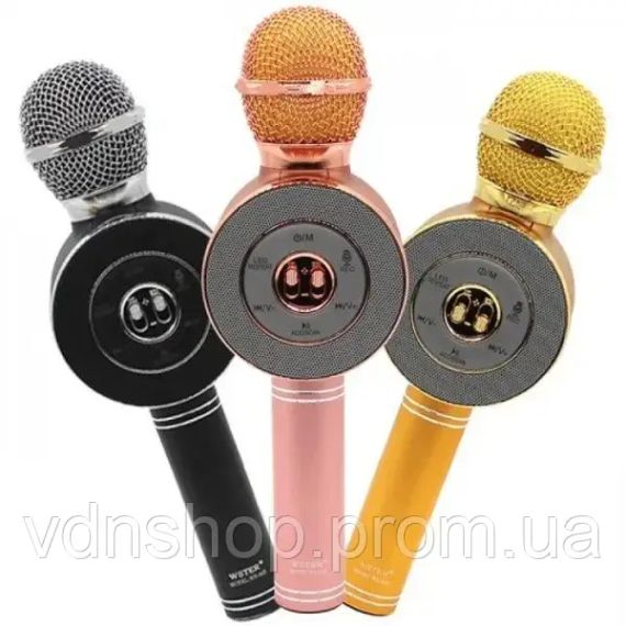 Караоке мікрофон Wster WS-669 бездротовий мікрофон із вбудованим динаміком | Зображення 3