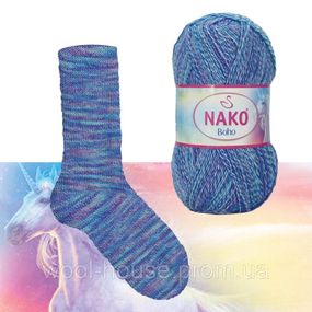 Шкарпеткова пряжа Nako Boho Concept, 87724