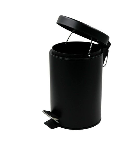 Відро для сміття кругле Zerix Solo-TC0105 Black 5 л чорне (ZX5898) | Зображення 3