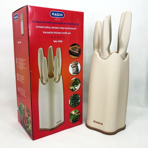Набір ножів для нової кухні Magio MG-1090, Хороші ножі для кухарів, Набір AT-744 ножів різаків | Зображення 2