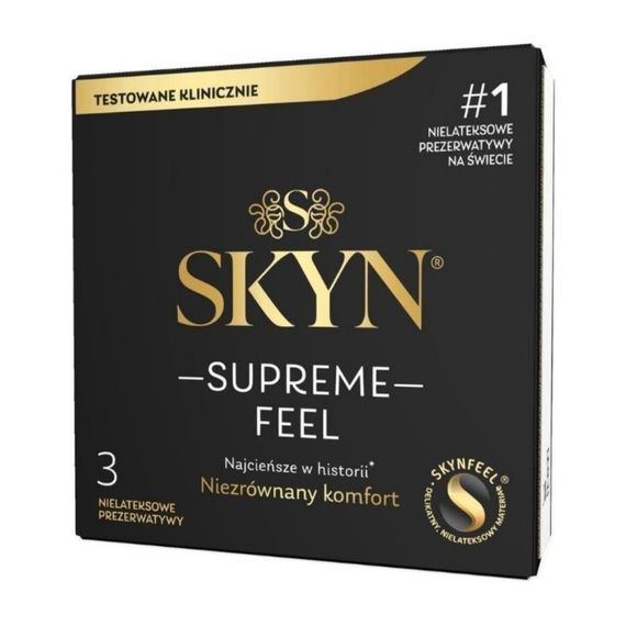 Презервативи SKYN Supreme Feel, ультратонкі, безлатексні, 3 шт