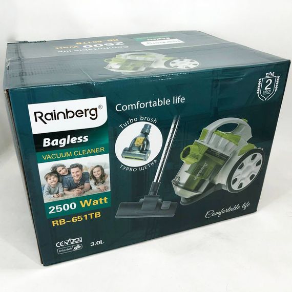 Мощный циклонный пылесос с hepa фильтром Rainberg RB-651 2500 Вт, Домашний пылесос для дома LO-81 | Зображення 1