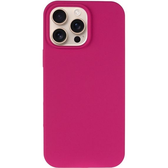 Чохол Silicone Case Full Protective (AA) NO LOGO для Apple iPhone 16 Pro (6.3") Червоний / Rose Red | Зображення 1