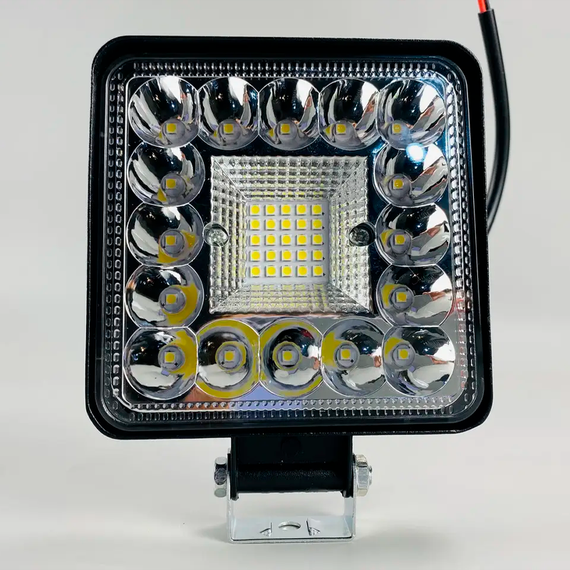 Фара світлодіодна освітлення заднього ходу 41 LED 123 W, додаткова фара LED 12/24В (106х106х25мм) | Зображення 2