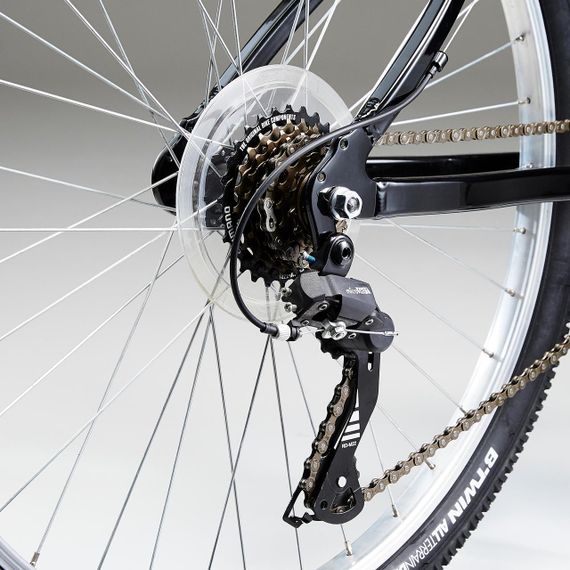 Велосипед туристичний гірський MTB Explore 26" чорний - L - 175-184 см | Зображення 4