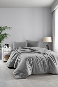 Постільна білизна Sikel Stonewashed Soho 200 х 220 см Gri