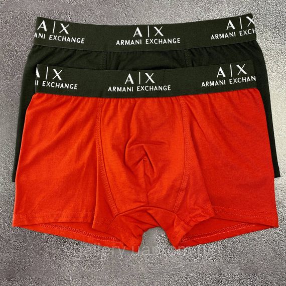 Мужские трусы Armani Exchange, мужские боксеры Армани, хлопковые трусы Армани Премиум качества XXXL, Красный