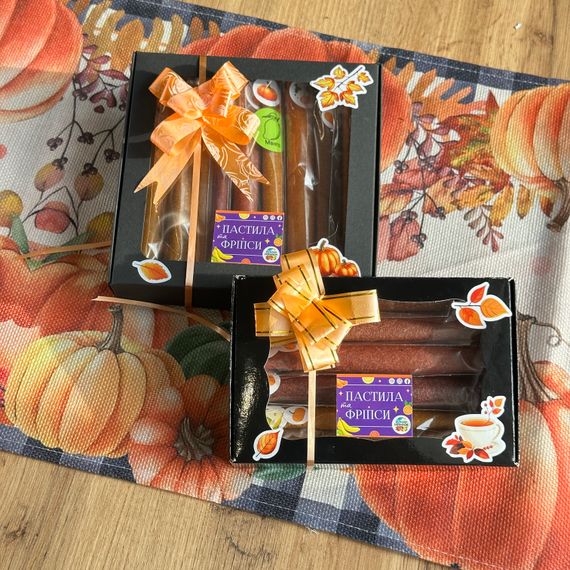 Осінній набір пастили “Гарбузова насолода” — 7 смаків, 120 г, подарунковий сет | Зображення 2