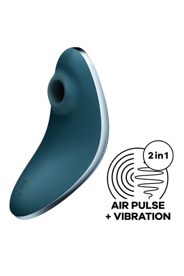 Вакуумний кліторальний стимулятор Satisfyer Vulva Lover 1 із вібрацією, синій sexstyle