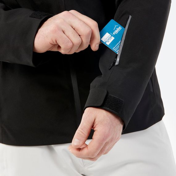 Куртка чоловіча 500 для лижного спорту чорна - 3XL. | Зображення 6