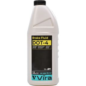 Рідина гальмівна Vira Brake Fluid DOT-4 1л, упаковка 12 шт (КРАТНО ЯЩИКУ) VI1012