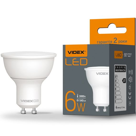 Світлодіодна лампа VIDEX MR16e 6W GU10 3000K (VL-MR16e-06103) | Зображення 2