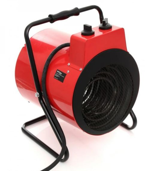 Теплова електрична гармата Kraft Dele 10 кВт, площа обігріву 100 кв.м., червоний, підлоговий (KD11724) | Зображення 3