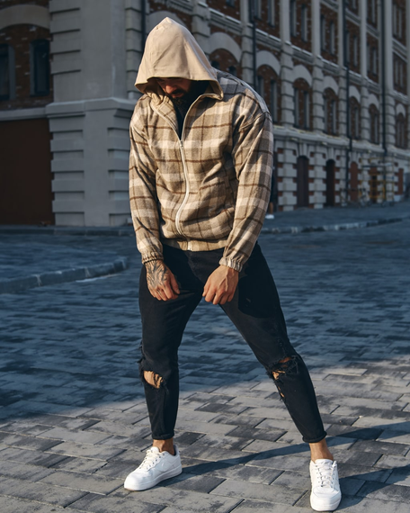 Куртка-сорочка бежевий S