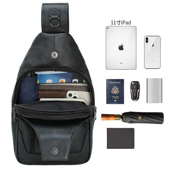 Сумка-кроссбоди молодежная, Кожаная сумка кросс-боди, Мужская деловая сумка кросс-боди NB-28 | Зображення 5