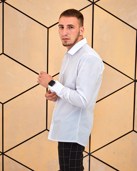 Сорочка класична білий S M | Зображення 3