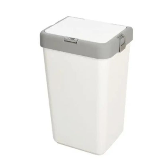 Кошик для білизни Motek білий 40 л (MT-08)